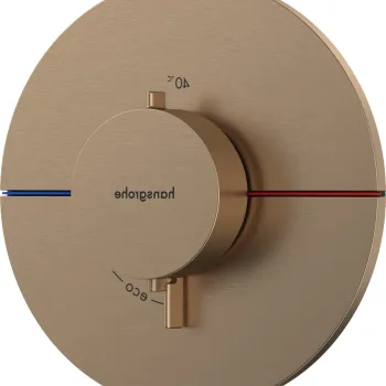 Baterie dus termostatata Hansgrohe ShowerSelect Comfort S cu montaj incastrat necesita corp ingropat bronz periat imagine