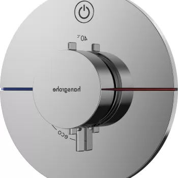 Baterie dus termostatata Hansgrohe ShowerSelect Comfort S On/Off cu montaj incastrat necesita corp ingropat crom imagine