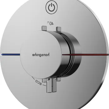 Baterie dus termostatata Hansgrohe ShowerSelect Comfort S On/Off cu montaj incastrat necesita corp ingropat crom imagine