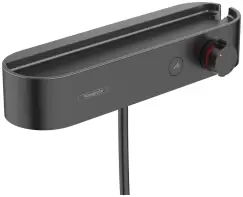Baterie dus termostatata Hansgrohe ShowerTablet Select 400 negru mat imagine