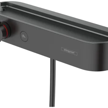 Baterie dus termostatata Hansgrohe ShowerTablet Select 400 negru mat imagine