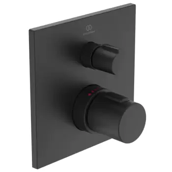 Baterie dus termostatata Ideal Standard Ceratherm C100 montaj incastrat necesita corp ingropat negru mat imagine
