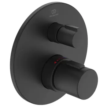 Baterie dus termostatata Ideal Standard Ceratherm T100 montaj incastrat necesita corp ingropat negru mat imagine