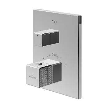 Baterie dus termostatata Villeroy & Boch Mettlach cu montaj incastrat  necesita corp ingropat  crom imagine