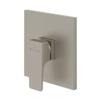 Baterie dus Villeroy & Boch Architectura Square cu montaj incastrat  necesita corp ingropat Vi-Box  nichel periat imagine
