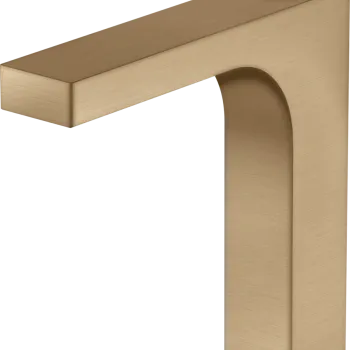 Baterie lavoar Axor Citterio 160 EcoSmart levier rhombic ventil pop-up brushed bronze imagine