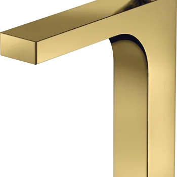 Baterie lavoar Axor Citterio 160 EcoSmart levier rhombic ventil pop-up gold imagine