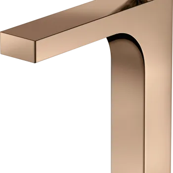 Baterie lavoar Axor Citterio 160 EcoSmart levier rhombic ventil pop-up red-gold imagine