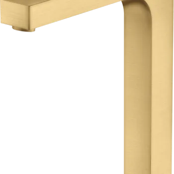 Baterie lavoar Axor Citterio 280 EcoSmart pentru lavoare tip bol levier rhombic ventil fix brushed gold imagine