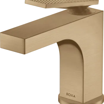 Baterie lavoar Axor Citterio 90 EcoSmart levier rhombic ventil pop-up brushed bronze imagine