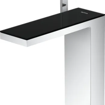 Baterie lavoar Axor MyEdition 230 ventil push-open crom/sticla neagra imagine