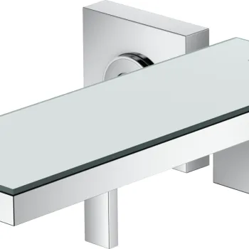 Baterie lavoar Axor MyEdition cu pipa 221mm montaj incastrat necesita corp ingropat crom/sticla oglinda imagine