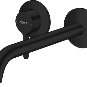 Baterie lavoar Axor ONE cu pipa 220mm din 2 elemente necesita corp ingropat negru mat imagine