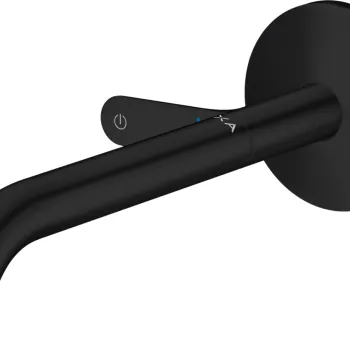 Baterie lavoar Axor ONE Select cu pipa 220mm montaj incastrat necesita corp ingropat negru mat imagine