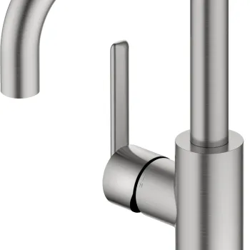 Baterie lavoar Duravit Balcoon  pipa pivotanta  FreshStart  MinusFlow  inox periat imagine