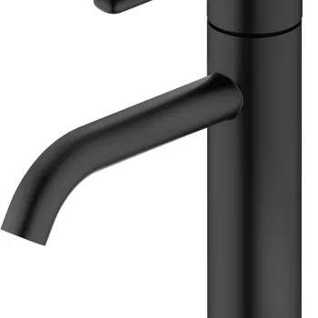 Baterie lavoar Duravit Balcoon S  fara ventil  FreshStart  MinusFlow  negru mat imagine