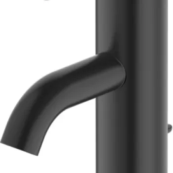 Baterie lavoar Duravit C.1 S ventil pop-up negru mat imagine
