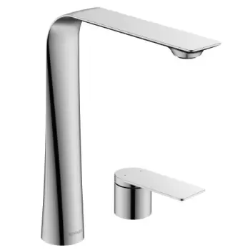 Baterie lavoar Duravit D.1 250 din doua elemente montare pe lavoar crom imagine