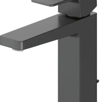 Baterie lavoar Duravit Manhattan M ventil pop-up negru mat imagine