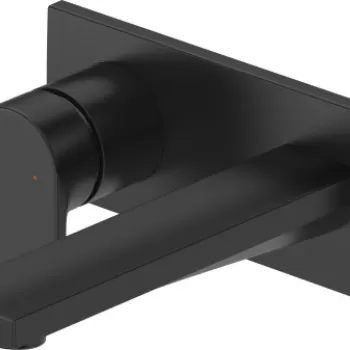 Baterie lavoar Duravit Tulum by Starck de perete 171mm necesita corp ingropat negru mat imagine
