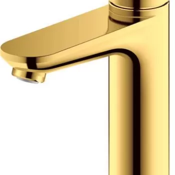 Baterie lavoar Duravit Wave M fara ventil auriu lucios imagine