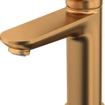 Baterie lavoar Duravit Wave M fara ventil bronz periat imagine