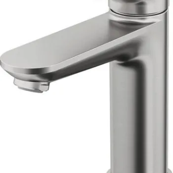 Baterie lavoar Duravit Wave M fara ventil inox periat imagine