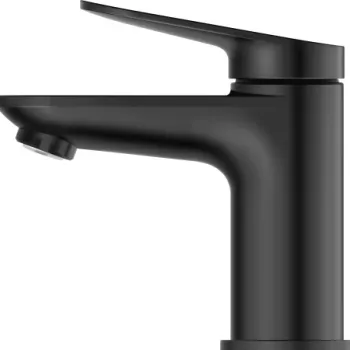 Baterie lavoar Duravit Wave S fara ventil negru mat imagine