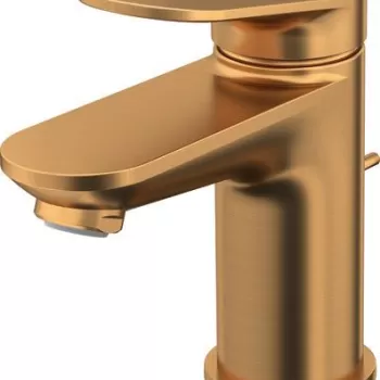 Baterie lavoar Duravit Wave S ventil pop-up bronz periat imagine
