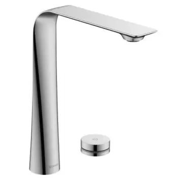 Baterie lavoar electronica Duravit D.1 250 din doua elemente montare pe lavoar si alimentare la retea 220V crom imagine