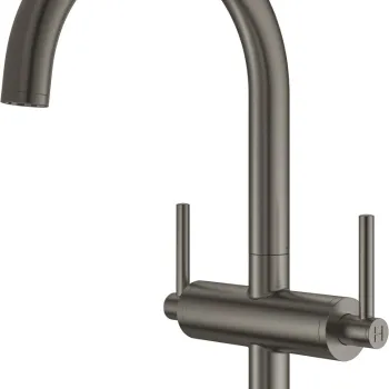 Baterie lavoar Grohe Atrio L cu dubla comanda  brushed hard graphite imagine