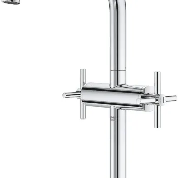 Baterie lavoar Grohe Atrio XL cu dubla comanda pentru lavoare tip bol  ventil click-clack  crom imagine