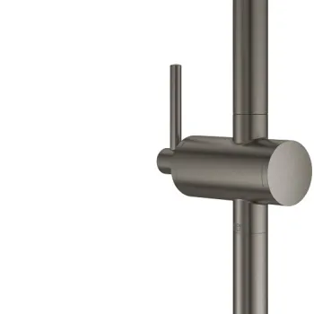 Baterie lavoar Grohe Atrio XL  pentru lavoare tip bol  ventil click-clack  brushed hard graphite imagine