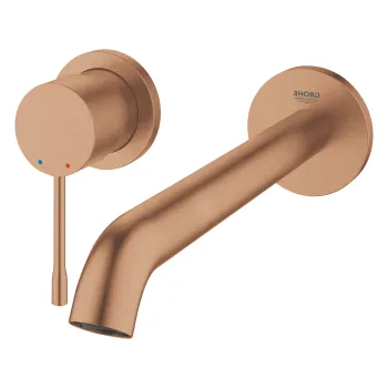 Baterie lavoar Grohe Essence L din 2 elemente  de perete  necesita corp incastrat  brushed warm sunset imagine
