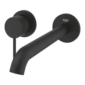 Baterie lavoar Grohe Essence L din 2 elemente de perete necesita corp incastrat phantom black imagine