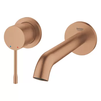 Baterie lavoar Grohe Essence M din 2 elemente de perete necesita corp ingropat brushed warm sunset imagine