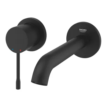 Baterie lavoar Grohe Essence M din 2 elemente de perete necesita corp ingropat phantom black imagine