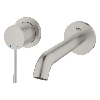 Baterie lavoar Grohe Essence M din 2 elemente  de perete  necesita corp ingropat  supersteel imagine