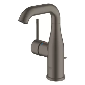 Baterie lavoar Grohe Essence M ventil pop-up antracit mat imagine