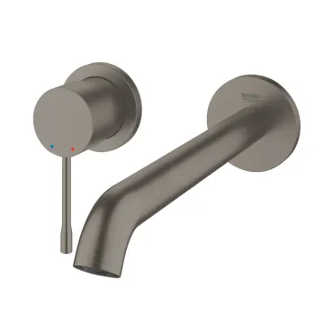 Baterie lavoar Grohe Essence New L din 2 elemente  de perete  montaj incastrat  necesita corp ingropat  brushed hard graphite imagine
