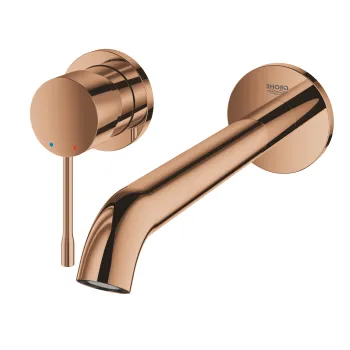 Baterie lavoar Grohe Essence New L din 2 elemente  de perete  montaj incastrat  necesita corp ingropat  warm sunset imagine