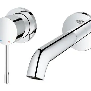 Baterie lavoar Grohe Essence New M din 2 elemente  de perete  montaj incastrat  necesita corp ingropat imagine