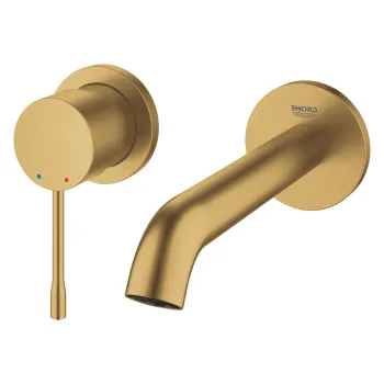 Baterie lavoar Grohe Essence New M din 2 elemente  de perete  montaj incastrat  necesita corp ingropat  brushed cool sunrise imagine