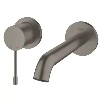 Baterie lavoar Grohe Essence New M din 2 elemente de perete montaj incastrat necesita corp ingropat brushed hard graphite imagine