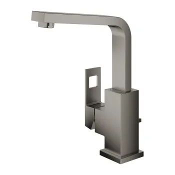 Baterie lavoar Grohe Eurocube L  ventil pop-up  brushed hard graphite imagine