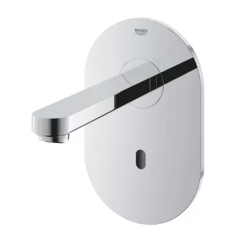 Baterie lavoar Grohe Euroeco Cosmopolitan E electronica pentru apa rece alimentare la retea montare pe perete crom imagine