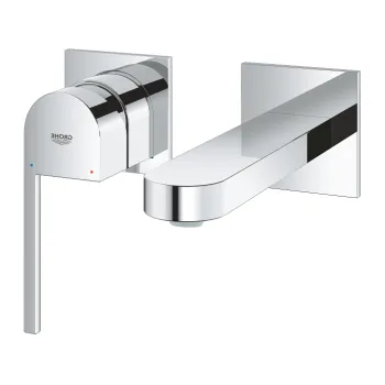 Baterie lavoar Grohe Plus din 2 elemente  de perete  necesita corp ingropat  crom imagine