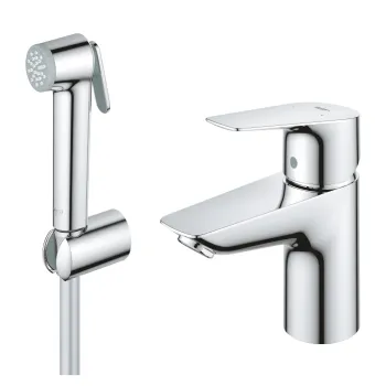 Baterie lavoar Grohe Start Edge S cu dus tip bideu pentru igiena intima  crom imagine