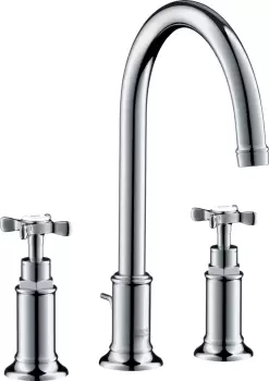 Baterie lavoar Hansgrohe Axor Montreux 180 din 3 elemente ventil pop-up crom imagine