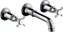 Baterie lavoar Hansgrohe Axor Montreux cu pipa 165-225mm din 3 elemente necesita corp ingropat crom imagine